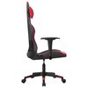 vidaXL Chaise de jeu Noir et rouge Similicuir