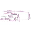 vidaXL Cadre de lit sans matelas chêne marron 75x190 cm