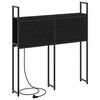 vidaXL Headboard de Rangement avec Station de Charge Ch&ecirc;ne noir 80 cm