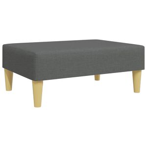 vidaXL Repose-pied gris fonc&eacute; 77x55x31 cm tissu