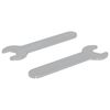 vidaXL Cl&eacute; 2 pi&egrave;ces Argent&eacute; 10 mm Fer
