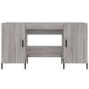 vidaXL Bureau sonoma gris 140x50x75 cm bois d'ing&eacute;nierie