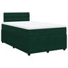 vidaXL Sommier &agrave; lattes de lit avec matelas vert fonc&eacute; 120x190 cm