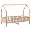 vidaXL Cadre de lit enfants avec tiroirs sans matelas 90x190 cm bois