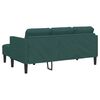 vidaXL Ensemble de Canap&eacute;s avec coussin 2 pcs Vert fonc&eacute; Polyester