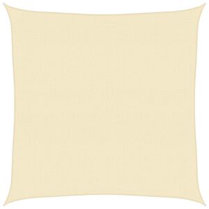 vidaXL Voile d'ombrage 160 g/m&sup2; Cr&egrave;me 4,5x4,5 m PEHD
