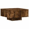 vidaXL Table basse Ch&ecirc;ne fum&eacute; 60x60x31,5 cm Bois d'ing&eacute;nierie