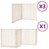 vidaXL Barri&egrave;re pour chien porte pliable 10 panneaux bois de peuplier