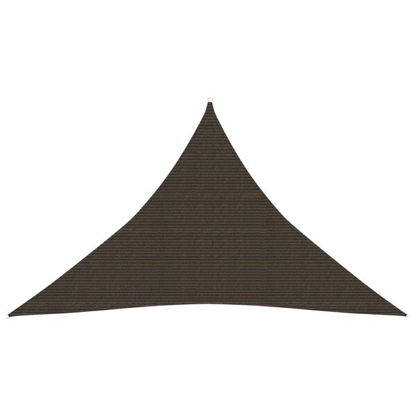 vidaXL Voile d'ombrage 160 g/m&sup2; Marron 2,5x2,5x3,5 m PEHD