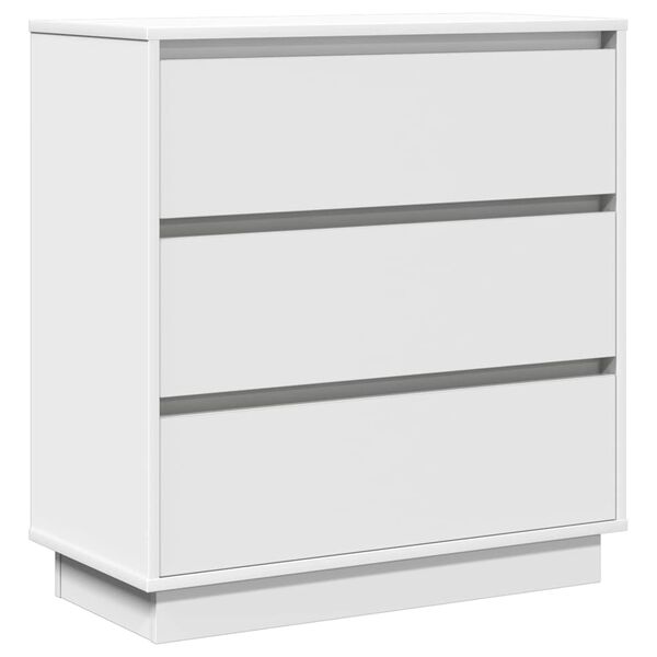vidaXL Cabinet de chevet Blanc 71 x 34,5 x 75 cm Bois d'ingénierie