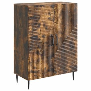vidaXL Buffet Ch&ecirc;ne fum&eacute; 66 x 34,5 x 89,5 cm Bois d'ing&eacute;nierie