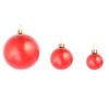 vidaXL Ensemble de boules de Noël 100 pcs 3/4/6 cm Rouge