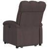 vidaXL Fauteuil inclinable &eacute;lectrique marron fonc&eacute; tissu