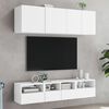 vidaXL Meubles TV muraux 2 pcs blanc 40x30x30 cm bois d'ing&eacute;nierie
