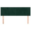 vidaXL T&ecirc;tes de lit Vert fonc&eacute; 144x5x78/88 cm Velours
