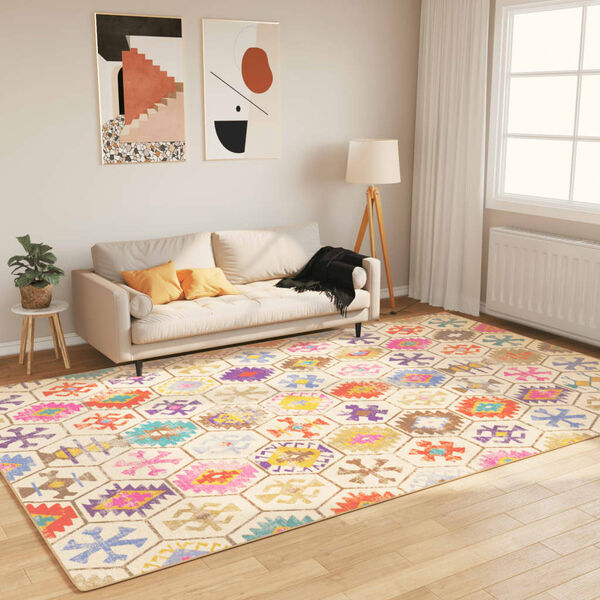 vidaXL Tapis lavable multicolore 190x300 cm