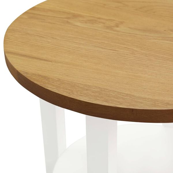 vidaXL Table de lampe 40x50 cm Bois de chêne massif