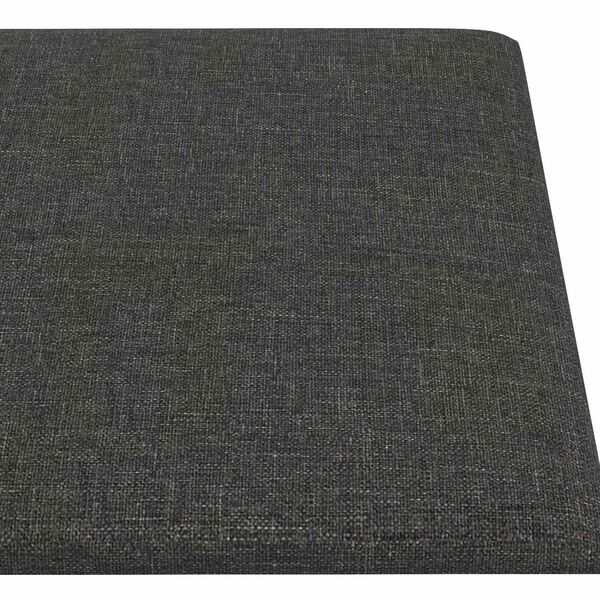 vidaXL T&ecirc;te de lit murale 12 pcs Gris fonc&eacute; 90 x 15 cm tissu