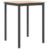 vidaXL Table de bar 80 x 80 x 105 cm Bois de pin massif Naturel Carr&eacute;