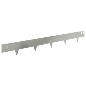 vidaXL Bordure de Pelouse 20 pc 100 x 12 cm Acier Argent&eacute;