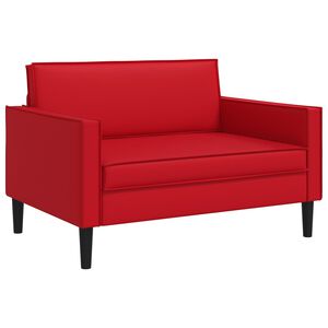 vidaXL Fauteuil XXL Rouge Simili cuir