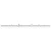 vidaXL Kit fixation porte coulissante 200 cm Acier inoxydable Argent&eacute;