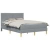 vidaXL Cadre de lit vidaXL Gris clair 120 x 190 cm Polyester