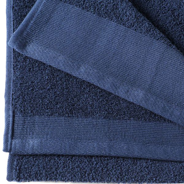 vidaXL Serviettes de douche 5 pcs Coton 450 g/m² 70x140 cm Bleu marine