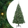 vidaXL Sapin de No&euml;l artificiel Vert 240 cm PVC, Acier et Plastique