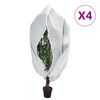 vidaXL Housses de protection pour plantes avec fermeture &eacute;clair 4 pcs