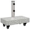 vidaXL Socle de parasol Granite rectangulaire 25 kg