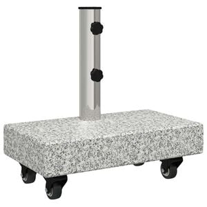 vidaXL Socle de parasol Granite rectangulaire 25 kg