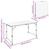 vidaXL Ensemble de table pliable de camping et 4 tabourets 120x60 cm