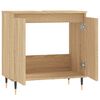 vidaXL Armoire de bain ch&ecirc;ne sonoma 58x33x60 cm bois d'ing&eacute;nierie