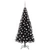 vidaXL Sapin de No&euml;l avec 300 LED avec support Noir 210 cm PVC