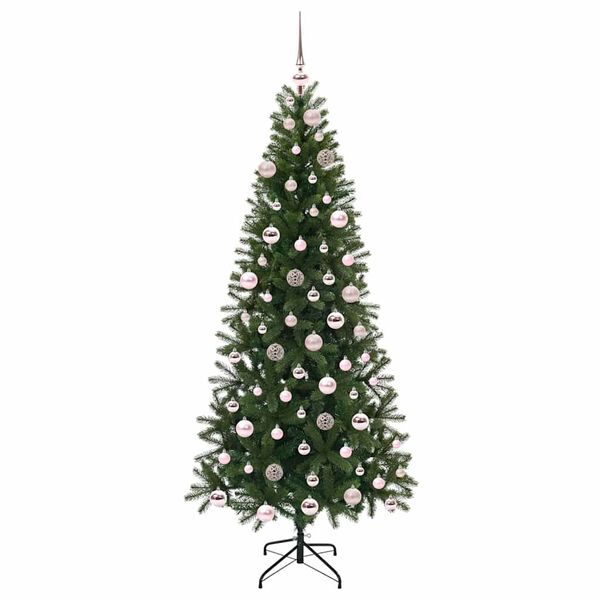 vidaXL Sapin de No&euml;l artificiel avec 300 LED Vert 180 cm PE et PVC