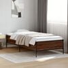 vidaXL Cadre de lit sans matelas ch&ecirc;ne marron 90x190 cm