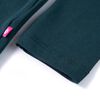 T-shirt pour enfants à manches longues vert foncé 92