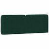 vidaXL Coussin de t&ecirc;te de lit vert fonc&eacute; 140 cm velours