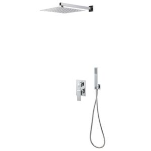 vidaXL Syst&egrave;me de douche Acier inoxydable 201 Argent&eacute;