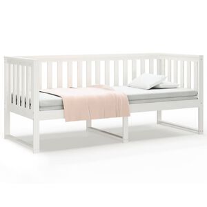 vidaXL Lit de jour sans matelas blanc 80x200 cm bois de pin massif
