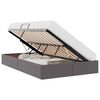 vidaXL Lit de Rangement avec matelas Gris 120 x 200 cm Faux cuir