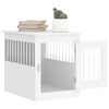 vidaXL Meuble de cage pour chiens blanc 55x75x65 cm bois d'ingénierie