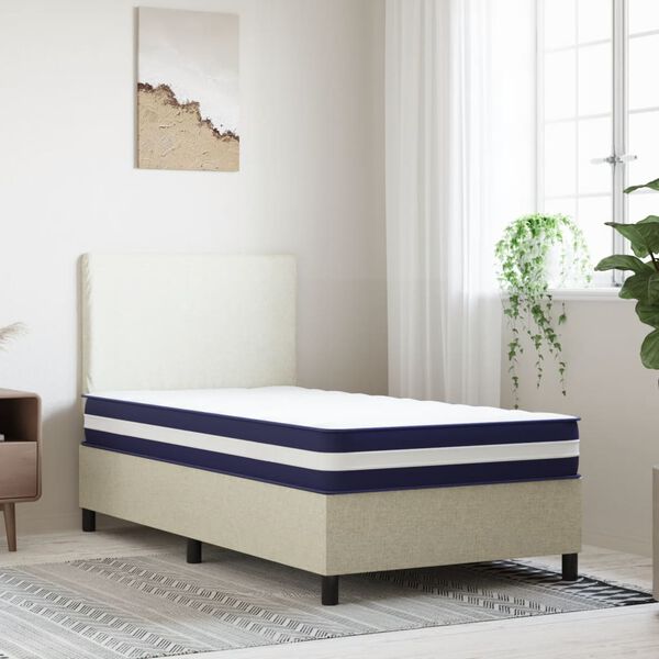 vidaXL Matelas à ressorts ensachés dureté moyenne 90x190 cm