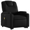vidaXL Fauteuil inclinable de massage &eacute;lectrique noir similicuir