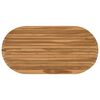 vidaXL Plateau de table 110 x 55 x 3,5 cm ovale Bois de teck massif
