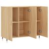 vidaXL Buffet ch&ecirc;ne sonoma 90x34x80 cm bois d'ing&eacute;nierie