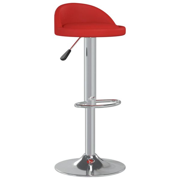 vidaXL Tabourets de bar lot de 2 rouge bordeaux similicuir
