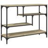 vidaXL Table console ch&ecirc;ne sonoma 100x30x75 cm bois d'ing&eacute;nierie