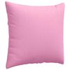 vidaXL Coussins de canapé 2 pcs Rose 45 x 45 cm tissu
